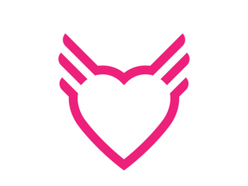 Love heart logo and symbol vector preview picture