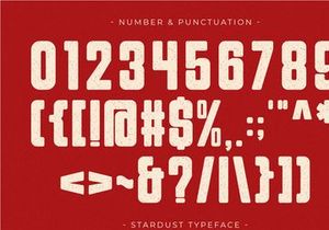 Stardust - Condensed Display Font