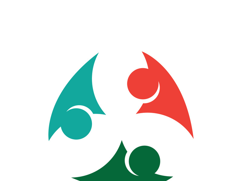 Community logo business template and icon people vector