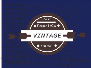 Vintage Badge Logo in Adobe Illustrator preview picture