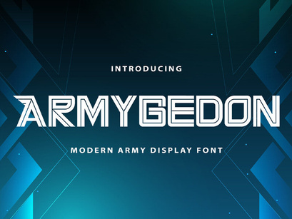 Armygedon - Modern Display Font
