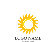 Sun vector illustration icon logo template design