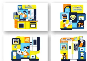 10 Smart Kitchen Appliances Illustration
