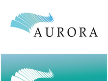 aurora logo design icon illustration vector template