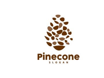 Pine Cone Logo, Elegant Luxury Pine Simple Design preview picture