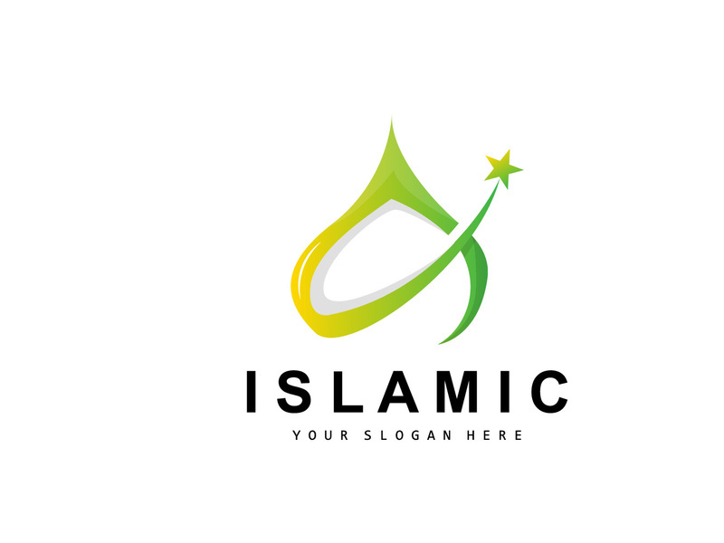 Mosque Logo, Vector Desain Template