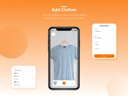 Closet Go - Clothes Management App UI Kit