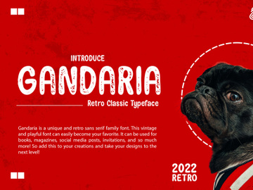 Gandaria - Retro Classic Typeface preview picture