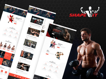 Shape IT - Gym And Fitness Website Template | HTML5 preview picture