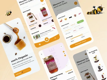Honey Mobile App Design preview picture