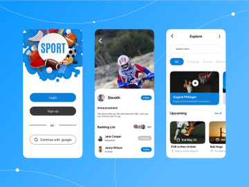 NBA Sports App Design preview picture
