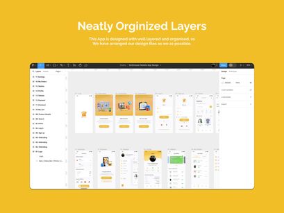 E-Commerce UI Kit for Mobile App Design - GetDresser - UI Design