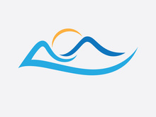 Mountain logo symbol, mountain vector sign