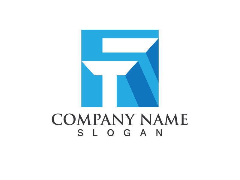 F Logo and symbol vector icon