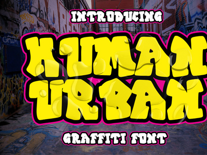 Human Urban - Graffiti Font