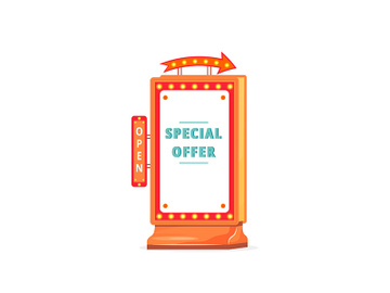 Special offer vector advert board sign illustration preview picture