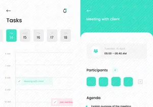 Couple screens for Task Management app