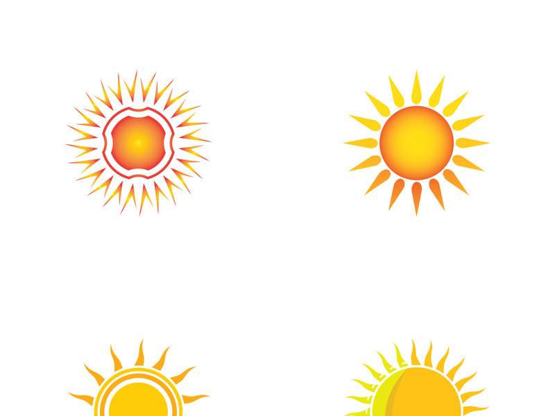 Sun vector illustration icon logo template design