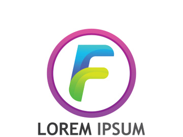 Modern F initial letter logo. preview picture