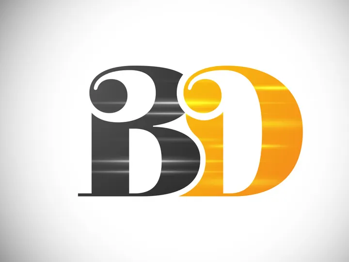 Initial Letter B D Logo Design Vector. Graphic Alphabet Symbol For Corporate Business Identity