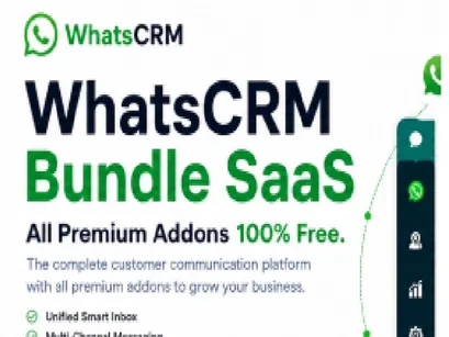 'WhatsCRM -WhatsApp CRM, IA Automatización y Paquete SaaS Multi-Canal (Script de Node.js)'