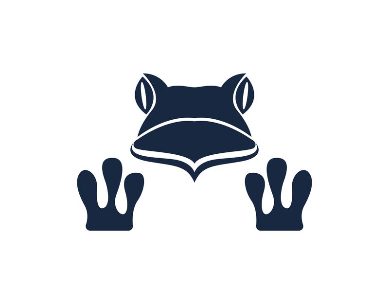 Frog icon logo for design