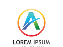 modern and creative initial letter A logo.