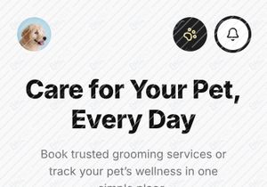 Luxury Pet Grooming & Wellness App Design | Modern Mobile UI Cas