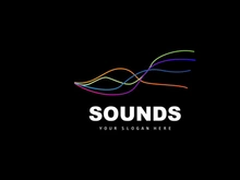 Sound Wave Logo, Equalizer Design, Music Wave Vibration