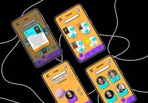 book app design - neubrutalism