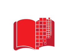 Digital book logo technology vector icon design