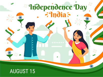 14 India Independence Day Illustration