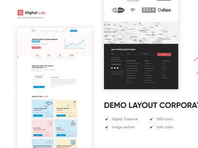 Digital Lab - Corporate template PSD Figma
