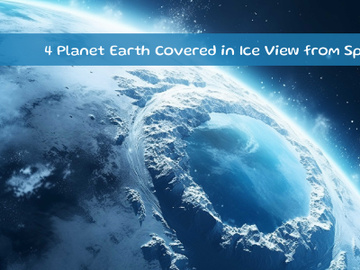 Planet Earth Covered in Ice View from Space preview picture