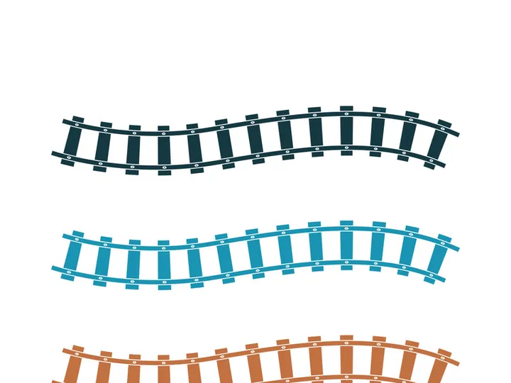 Train way icon vector for designer