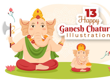 13 Happy Ganesh Chaturthi Illustration preview picture