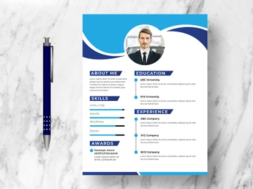 Modern Resume CV Template Ver-8 preview picture