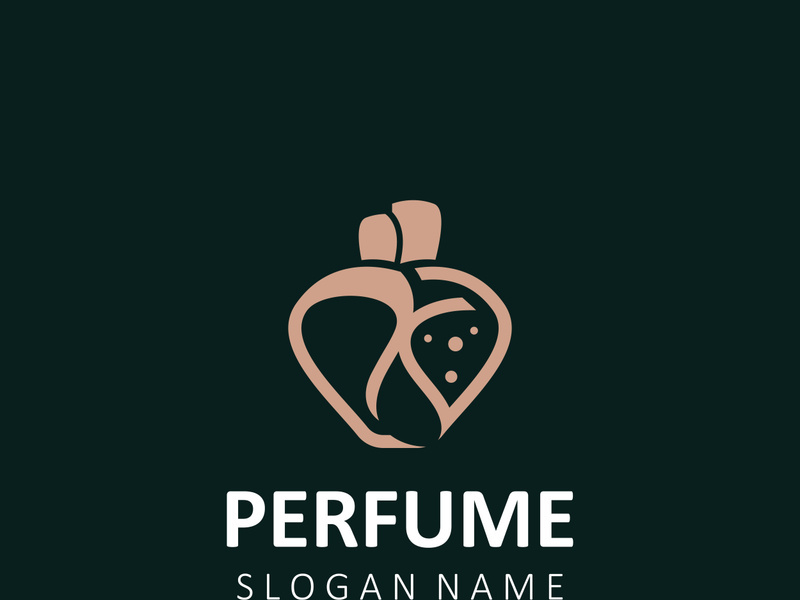 Luxury Perfume logo image cosmetic fragrance shop and business vector design