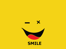Smile logo and symbol vector image