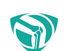 Joint bones vector logo design for orthopedic clinics and diagnostic centers