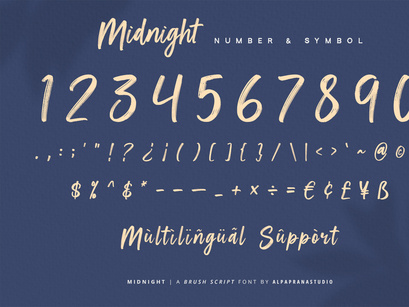 Midnight - Brush Script Font