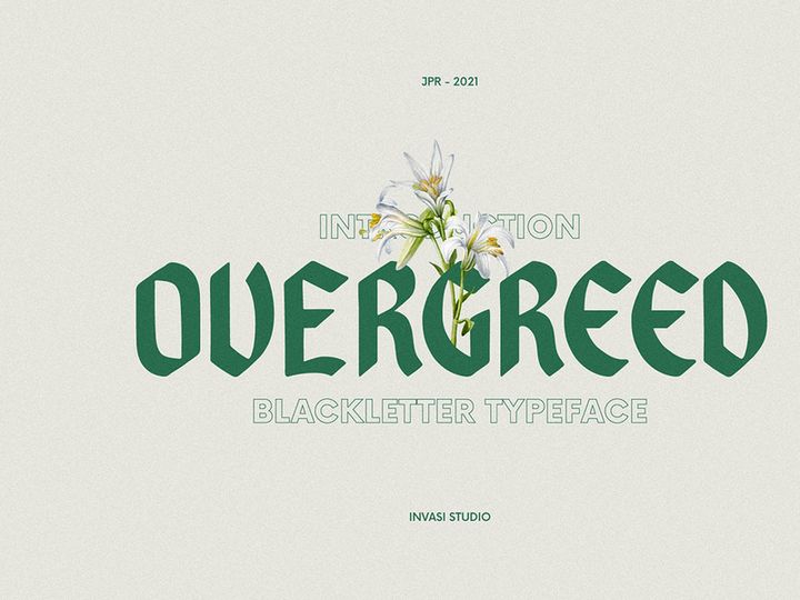 Overgreed - Rounded Blackletter