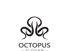 Octopus logo image design icon illustration animal vector