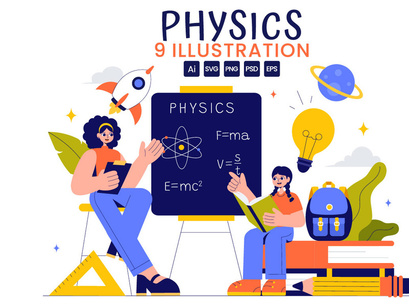 9 Physics Education Illustration