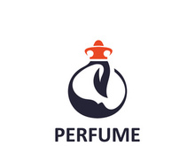 Luxury Perfume logo image cosmetic fragrance shop and business vector design