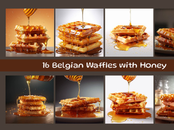 Belgian Waffles with Honey preview picture