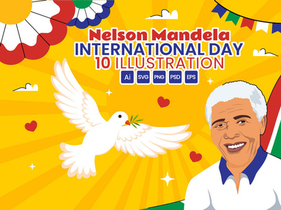 10 Nelson Mandela International Day Illustration