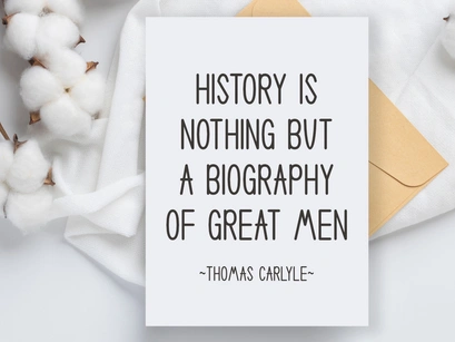 History - Cute Handwritten Font