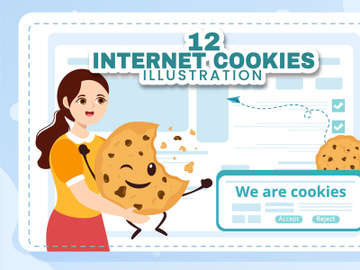 12 Internet Cookies Technology Illustration preview picture