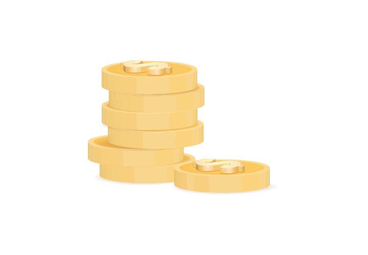 3D Business Vector Icon render with blender style